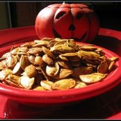Slow Roasted Maple Chile Pumpkin Seeds